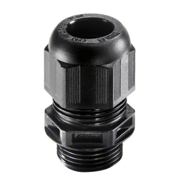 Wiska 10100612 GLP20+ 20mm Cable Gland Black 1 Pack of 10 