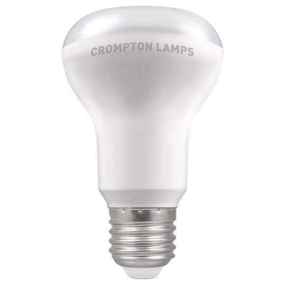 Crompton 12721 LED R63 Reflector Opal Lamp ES-E27 8W Warm White Thermal Plastic