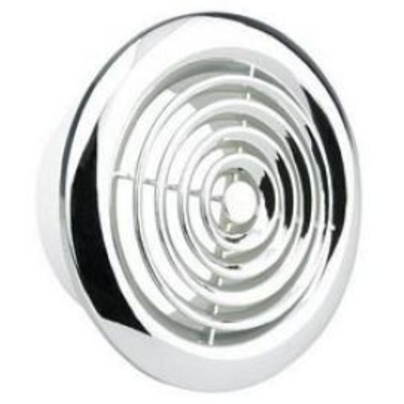 Manrose 2100C Circular Internal Grill 4 Inch Chrome