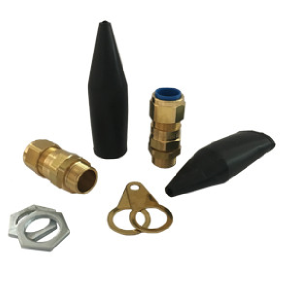 Unicrimp QCW25 Cast Brass Gland Pack 25mm