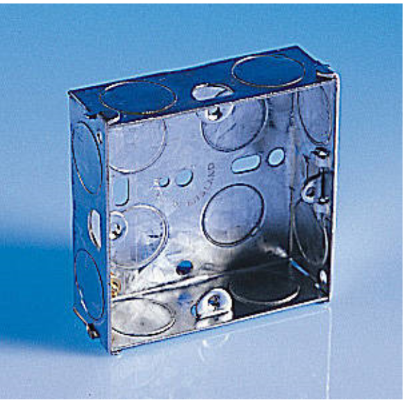 Single Knockout Mounting Box - 25mm