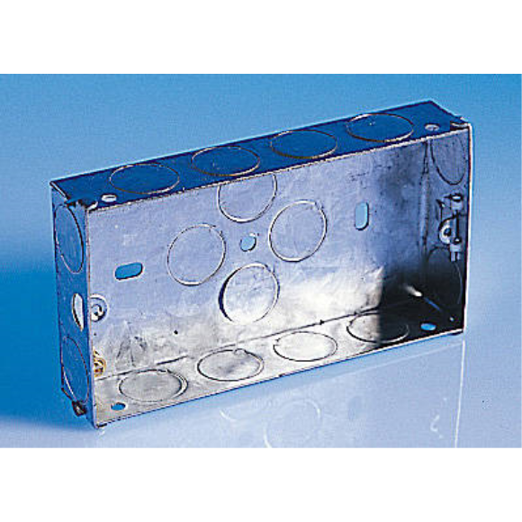 Twin Knockout Mounting Box - 25mm