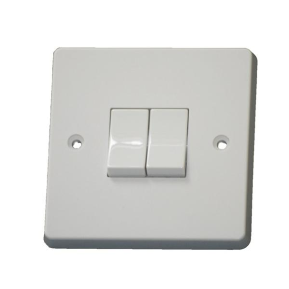 Crabtree 4172 10AX 2G 2 Way Switch - White