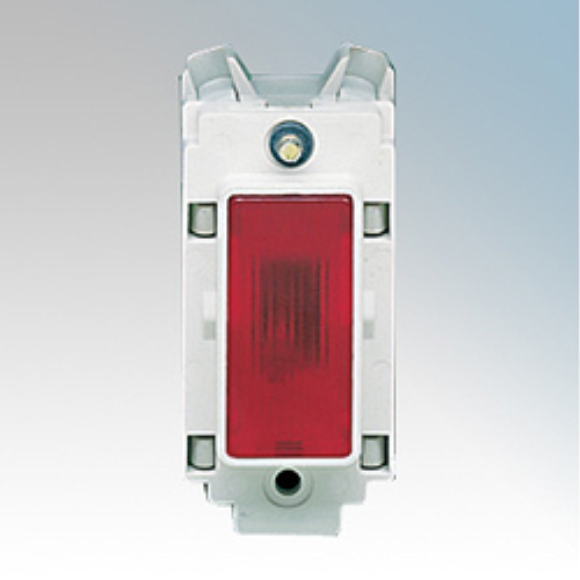 Crabtree 4491 Red Grid Indicator - White