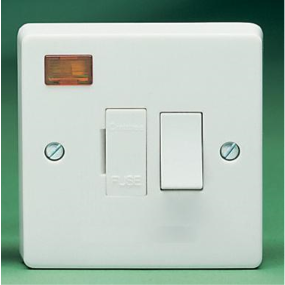 Crabtree 4827/3 13A DP Switched Fused Connection Unit with Neon - White