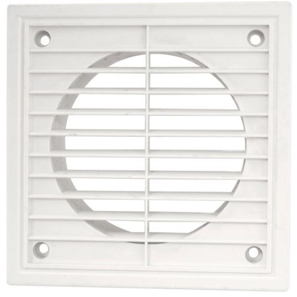 Fixed Grill 4 Inch White