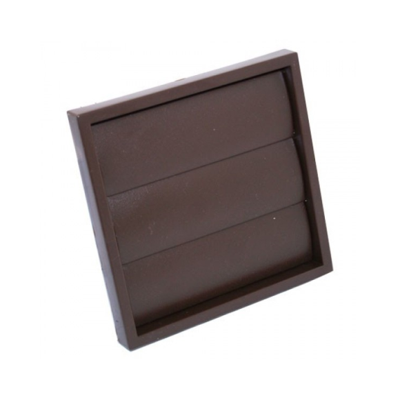 Louvered Grill 4 Inch Brown