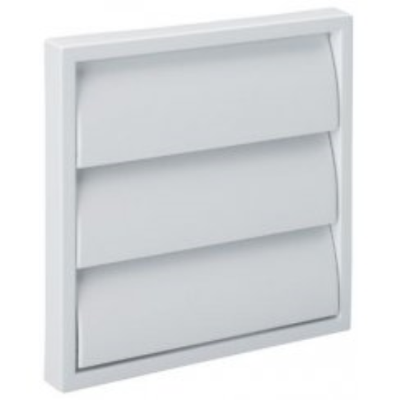 Louvered Grill 4 Inch White