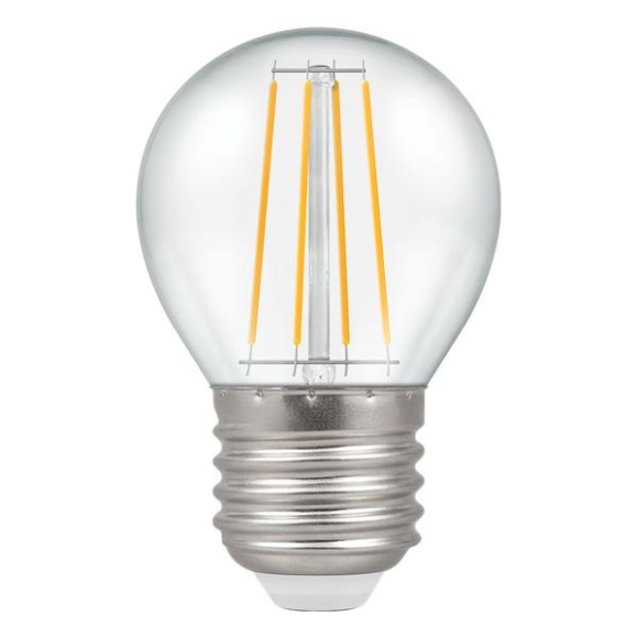Crompton 7239 LED Filament Round Lamp ES-E27 5W Warm White Dimmable