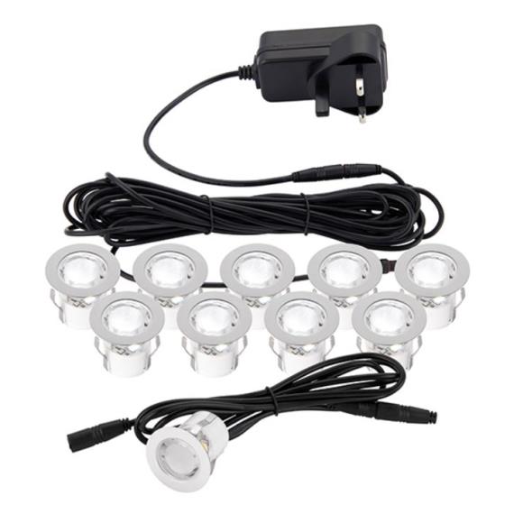 Saxby 75530 Kios CCT Decking Light Kit IP44 30mm