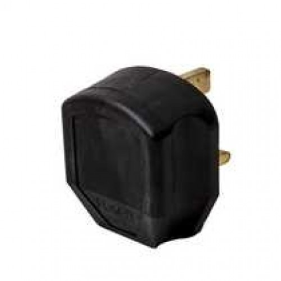 BG 7B Black Heavy Duty Rubber Plug Top 13A 3 Pin BS1363A