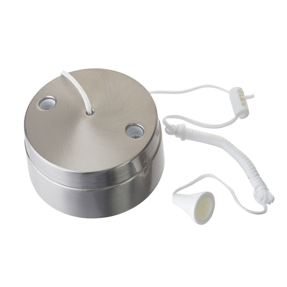 BG 802ST 6A 2 Way Ceiling Switch - Steel