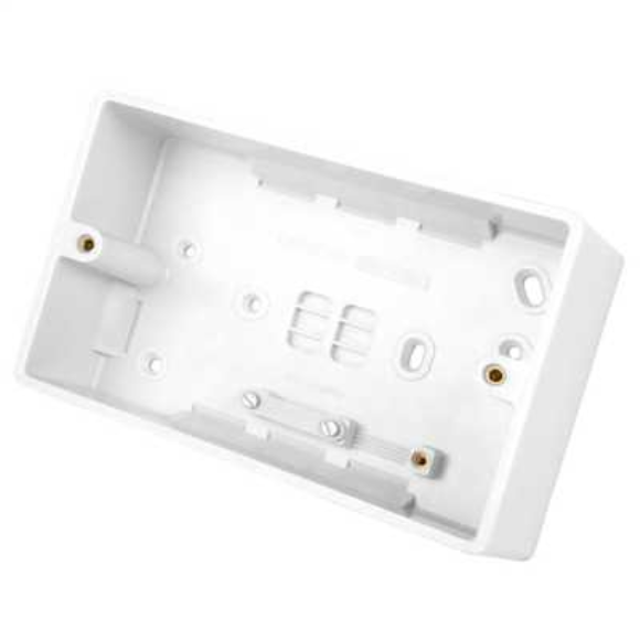 Crabtree 9052 2G Cooker Control Pattress Box 45mm - White