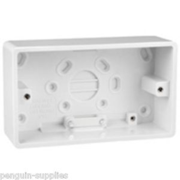 Crabtree 9054 2G Pattress Box 45mm - White