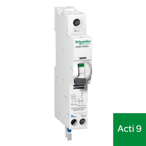Schneider Acti9 A9D11820 iC60H RCBO C Curve 20a