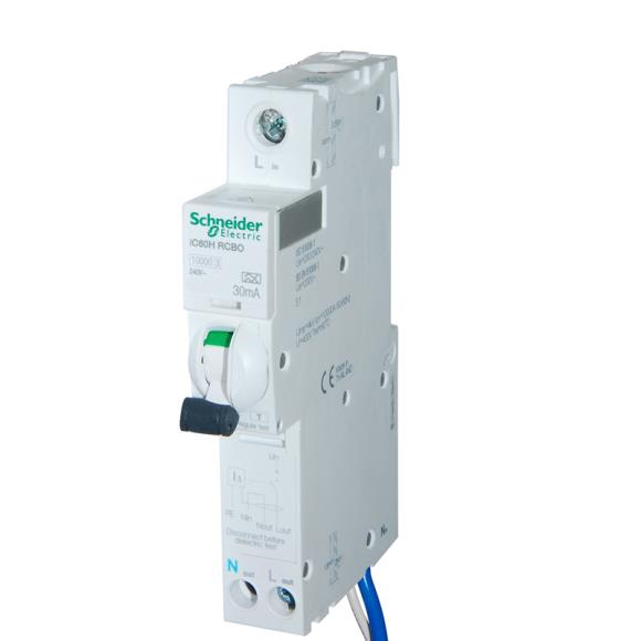 Schneider Acti9 A9D31816 iC60H RCBO B Curve 16a