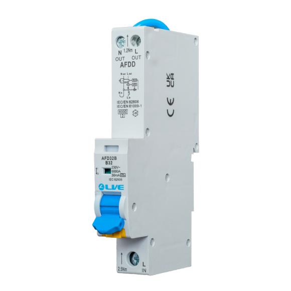 Live AFD32B AFDD Combined RCBO B Curve 32A Type A 