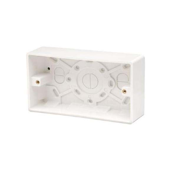 Click Mode CMA084 2G Pattress Box 35mm - White Moulded Plastic