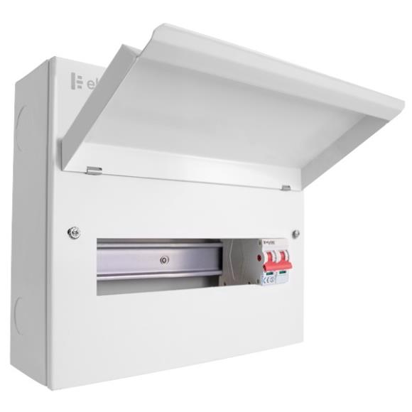 Click Elucian CUEB12MS10 10 Way Metal Consumer Unit with 100A Main Switch