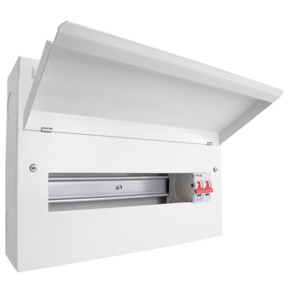 Click Elucian CUEB16MS14 14 Way Metal Consumer Unit with 100A Main Switch