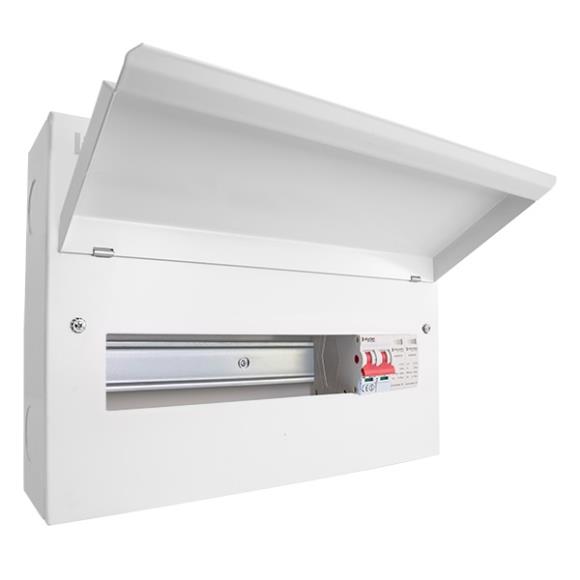 Click Elucian CUEB16MSSP12 12 Way Metal Consumer Unit with SPD & 100A Main Switch