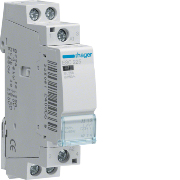 Hager ESC225 Contactor 2NO 25A 230V