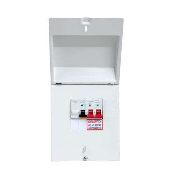 FuseBox EV40AX EV Charger Consumer Unit with DP 40A A RCBO, SPD & 100A Main Switch