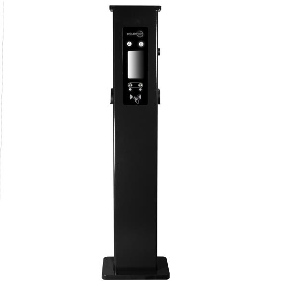 Project EV EVA-22D-SE-RFID Pro Earth 22kW Floor AC Charger RFID Dual Socket