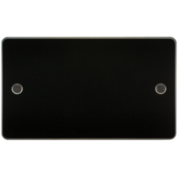 Knightsbridge Flatplate FP3860GM 2G Blanking Plate - Gunmetal