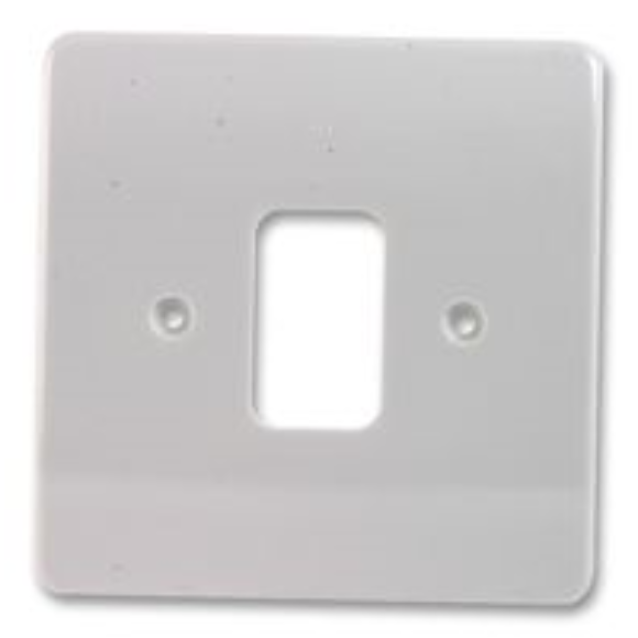 MK K3631WHI 1G Grid Front Plate - White