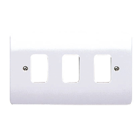 MK K3633WHI 3G Grid Front Plate - White