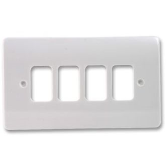 MK K3634WHI 4G Grid Front Plate - White