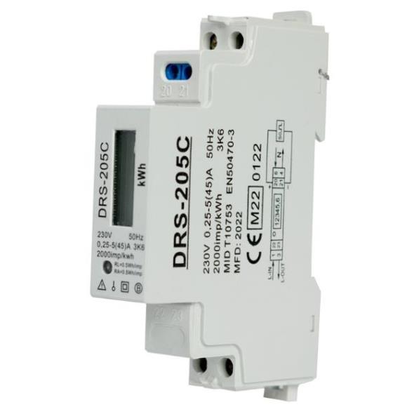 FuseBox KWH1M45 Single Phase kWh Meter 45A 230V