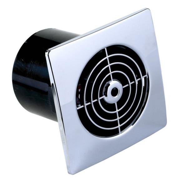 Manrose LP100SLVC Low Voltage Fan 4 Inch Chrome