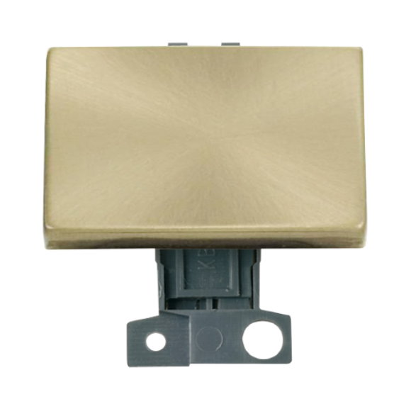 Click Minigrid MD009SB 10AX 2 Way Paddle Switch Module - Satin Brass