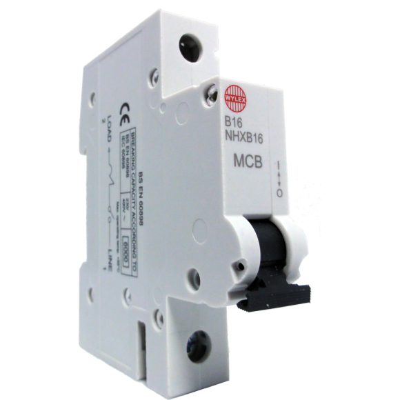 Wylex NHXB16 Single Pole MCB 6kA Type B 16A