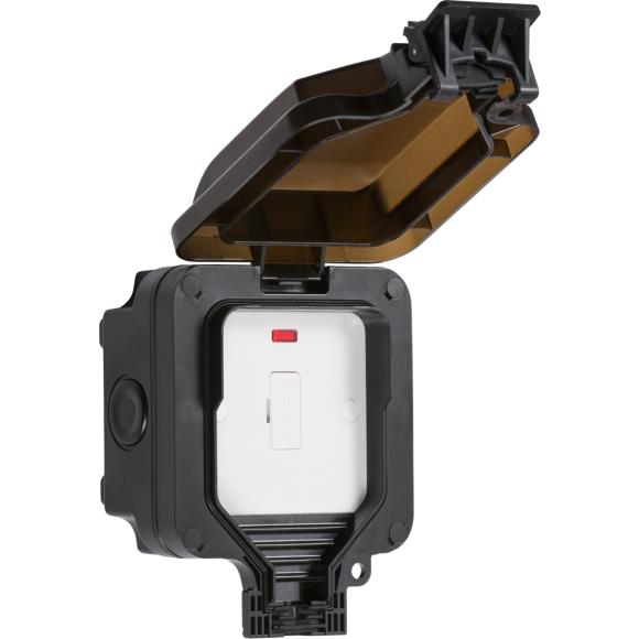 Knightsbridge Weatherproof OP6N 13A Fused Spur Neon