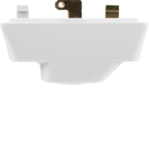 Hager P22 3 Pin Plug - White