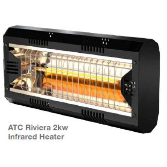 ATC RIV200 Riviera Outdoor Quartz Infrared Heater - 2000W - IP55