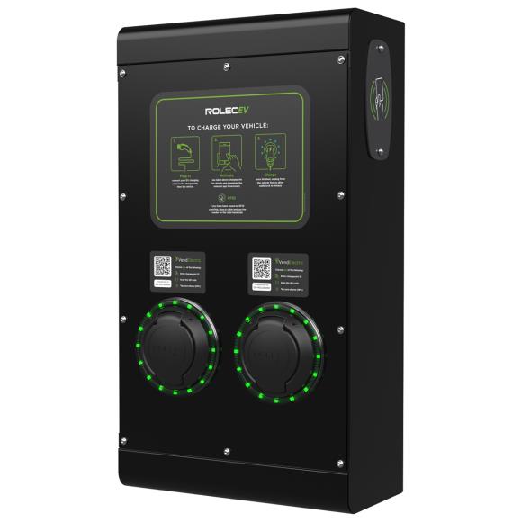 Rolec ROLEC0123B SecuriCharge Smart EV 22kW Charger Type 2 Dual Socket