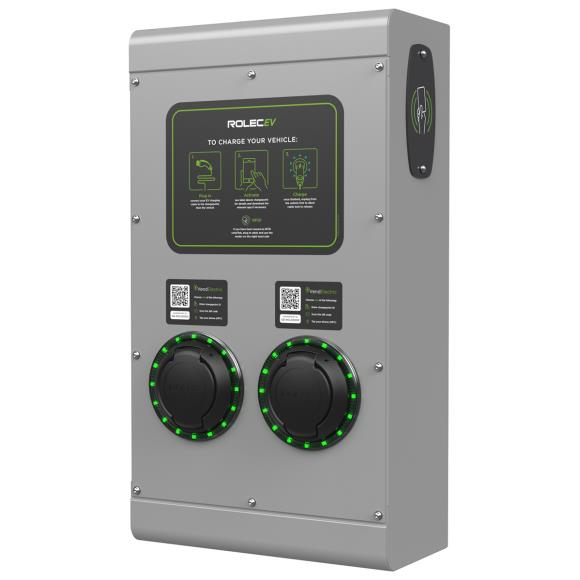 Rolec ROLEC0123G SecuriCharge Smart EV 22kW Charger Type 2 Dual Socket