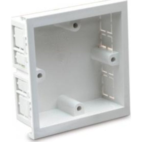 Univolt SLB1 1G PVC Outlet Box 28mm - White