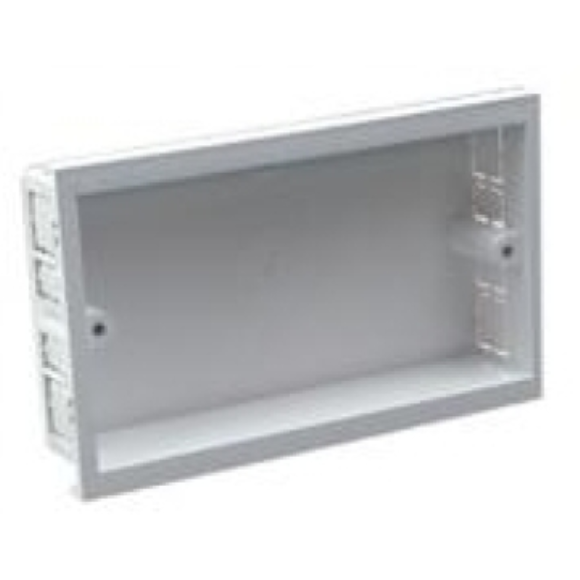 Univolt SLB2 2G PVC Outlet Box 28mm - White