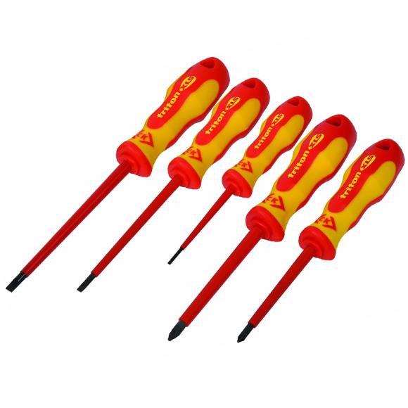 CK T4729 1000V Insultated Screwdriver Set Pozi/Slotted Drive 5 Piece Set VDE