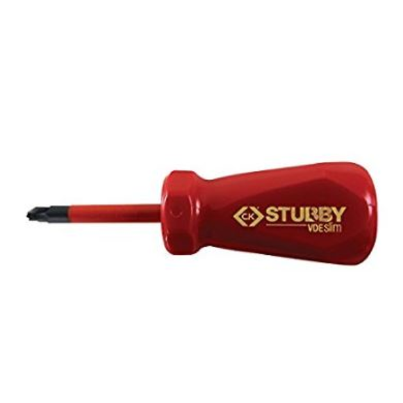 CK T48343-2 Stubby Slimline Pozidrive Screwdriver PZ2x46mm