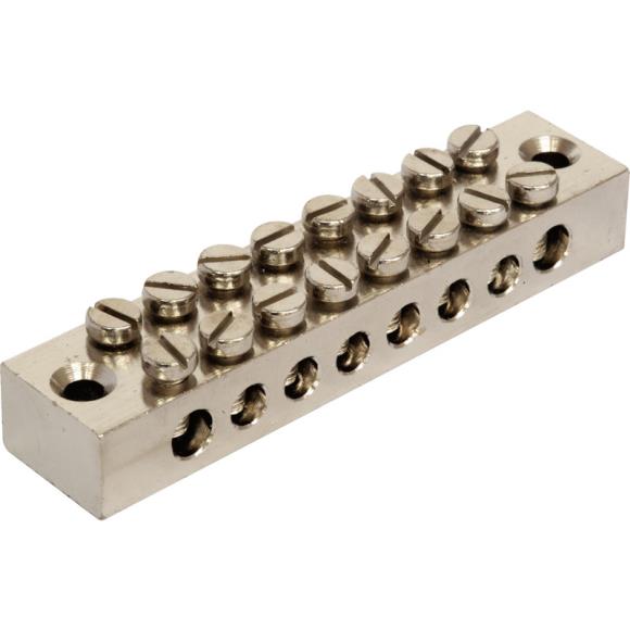 TB8 8 Way Nickel Plated Earth Block