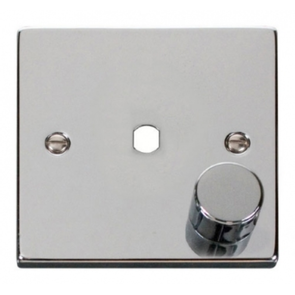 Click VPCH140PL 1G Dimmer Plate 1 Aperture - Polished Chrome