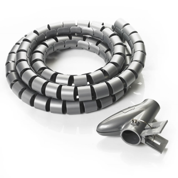 Tower 25mm Silver 2M Cable Tidy