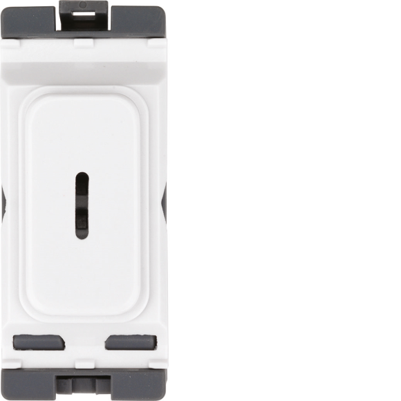 Hager Sollysta WMGKS Grid 20A DP Key Switch - White