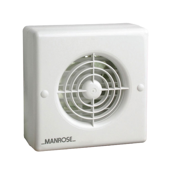 Manrose XF100AT Extractor Fan with Automatic Shutters 4 Inch Timer